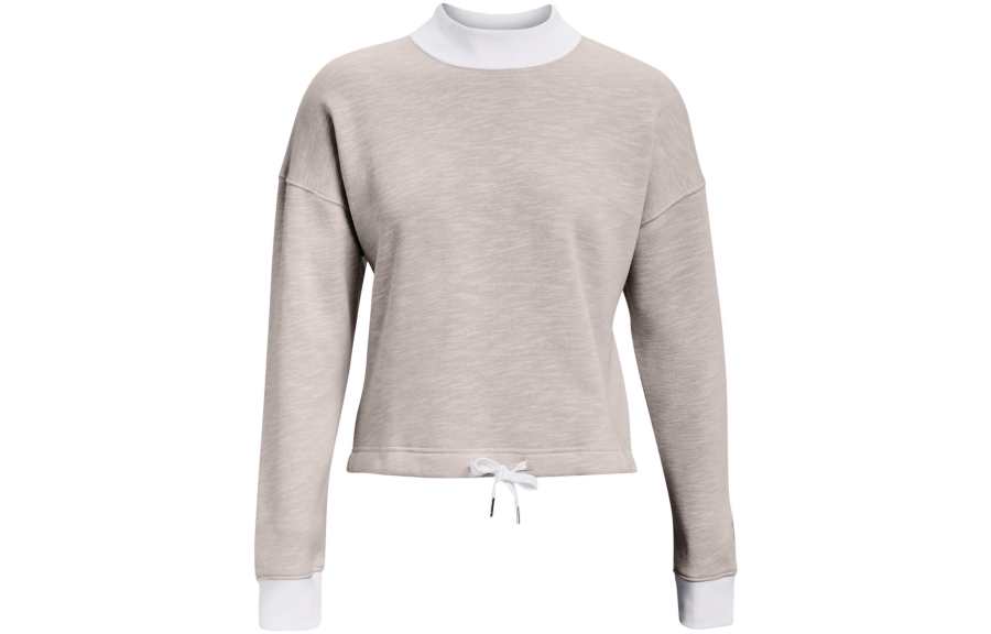 Under Armour Sweatshirts Women's Gray Crew Neck Moderate Regular