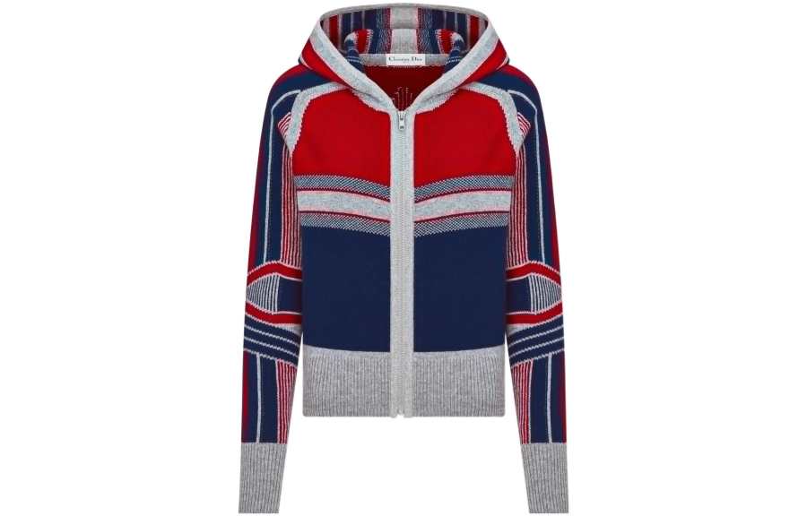 DIOR Fw22 'Alps' Capsule Collection Cashmere Sweater Women's Multicolor