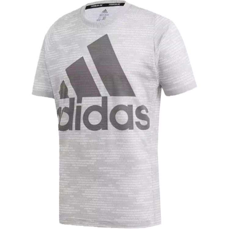 Adidas Adidas Tennis Tops Men's Gray Crew Neck Moderate
