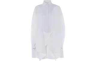 Mugler Shirts Women's White Pointed Collar Moderate Other