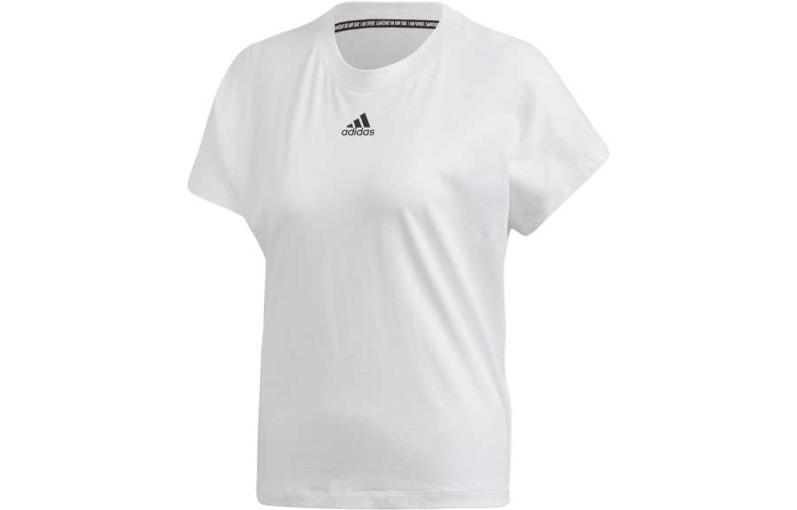 Adidas Adidas T Shirts Women's White Crew Neck Moderate Straight Fit