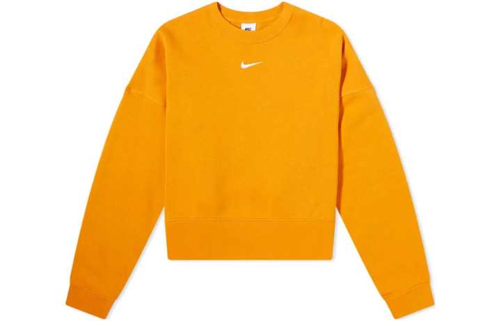 Nike Nike Sweatshirts Women's Orange Crew Neck Moderate Regular