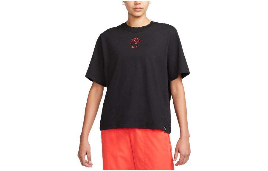 Nike Nike United States Soccer Olympic Collection Drop Shoulder Sleeve T Shirt Women's Black