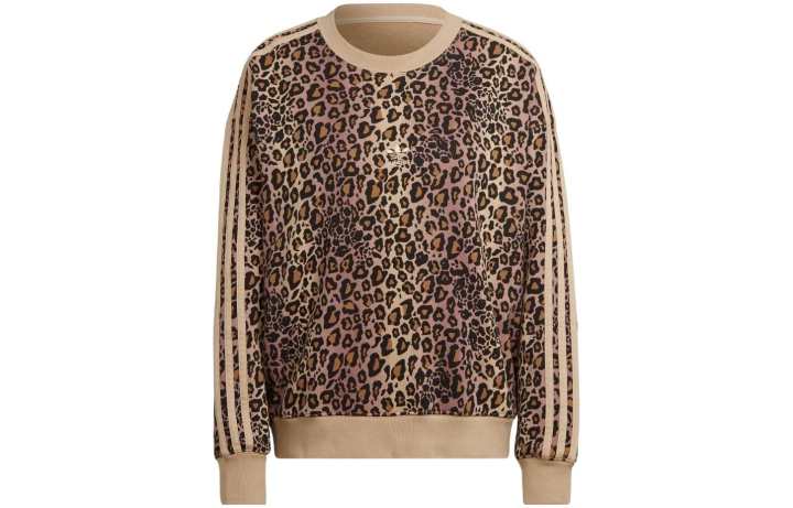 Adidas Adidas Sweatshirts Women's Brown Crew Neck Moderate Regular
