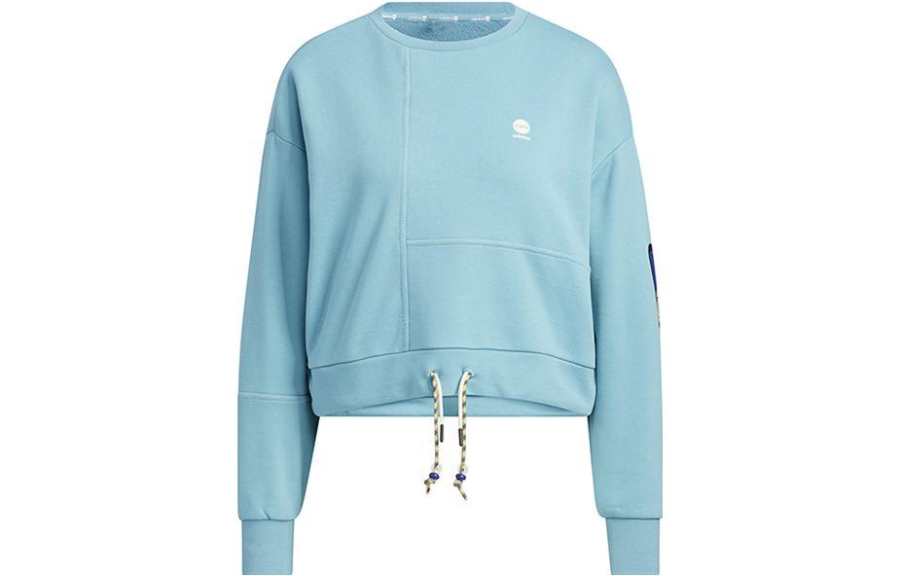 Adidas Neo Sweatshirts Women's Blue Crew Neck Moderate Regular