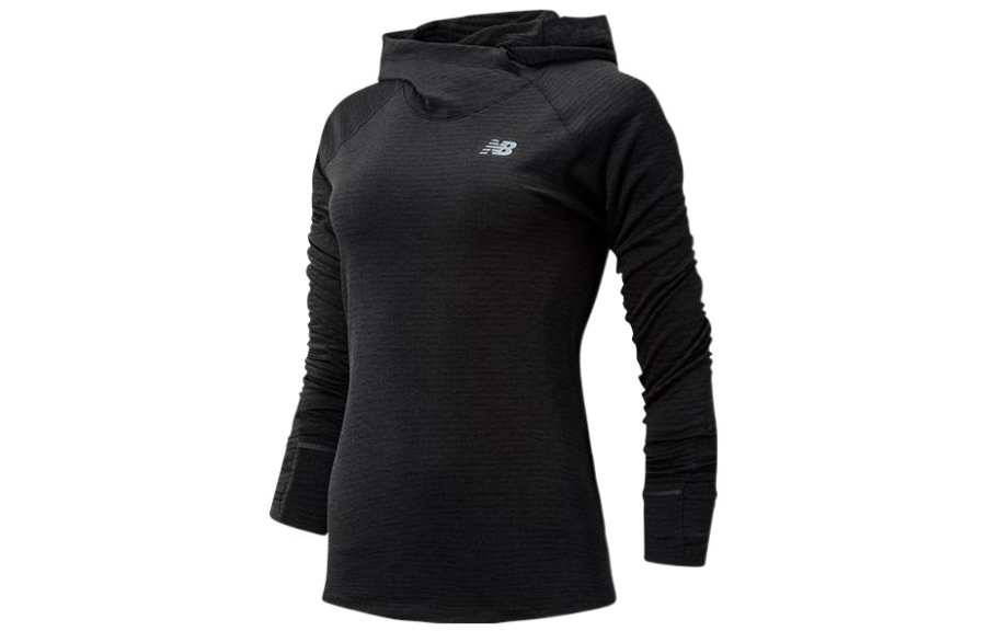 New Balance New Balance Sweatshirts Women's Black Hooded Moderate Regular