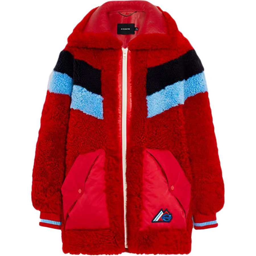 COACH COACH Jackets Women's Red Lapel Moderate Other