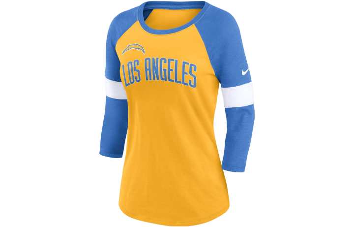 Nike Nike T Shirts Women's Yellow Crew Neck Moderate Straight Fit