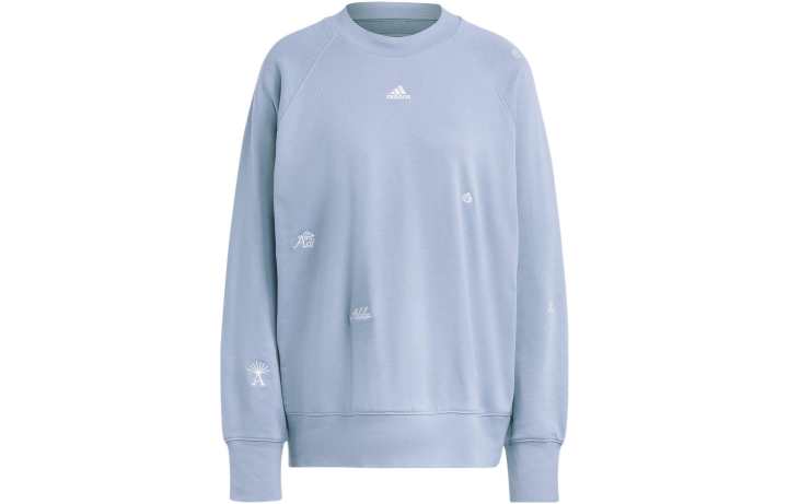 Adidas Adidas Sweatshirts Women's Blue Crew Neck Moderate Regular