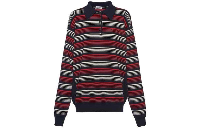 MIU MIU SS23 Polo Shirt Women's Blue