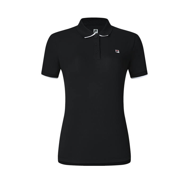 FILA Tennis Polo Shirt Women's Dark Current Black