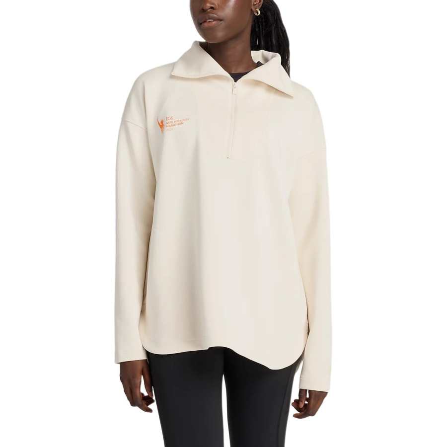 New Balance New Balance NYC MarathonHalf Zip Oversized TCS DRY Sweatshirt Women's Linen