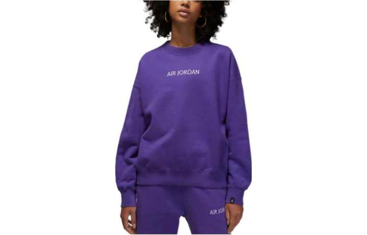 Jordan Jordan Sweatshirts Women's Dark Purple Crew Neck Moderate Other