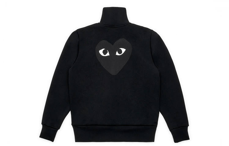 CDG Play Jackets Women's Black Turtleneck Moderate Other