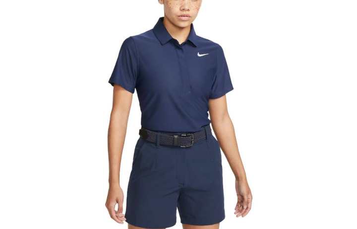 Nike Nike Polo Shirts Women's Navy Blue Polo Collar Moderate Straight Fit
