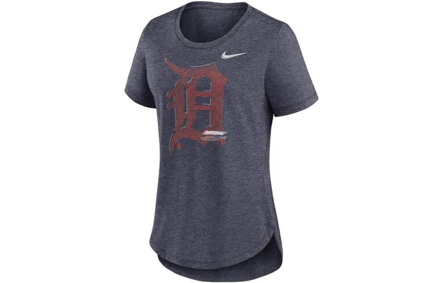 Nike Nike T Shirts Women's Gray Crew Neck Moderate Straight Fit