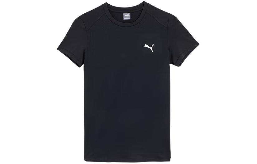 PUMA T Shirts Women's Black Crew Neck Moderate Other