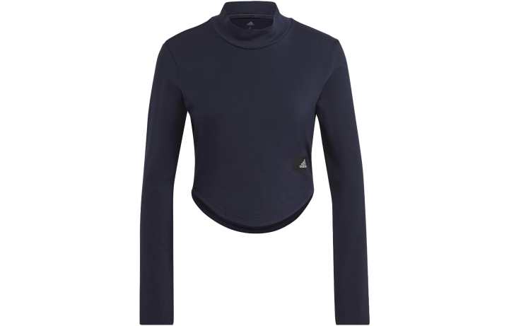 Adidas Adidas Sweatshirts Women's Blue Stand Collar Moderate Other
