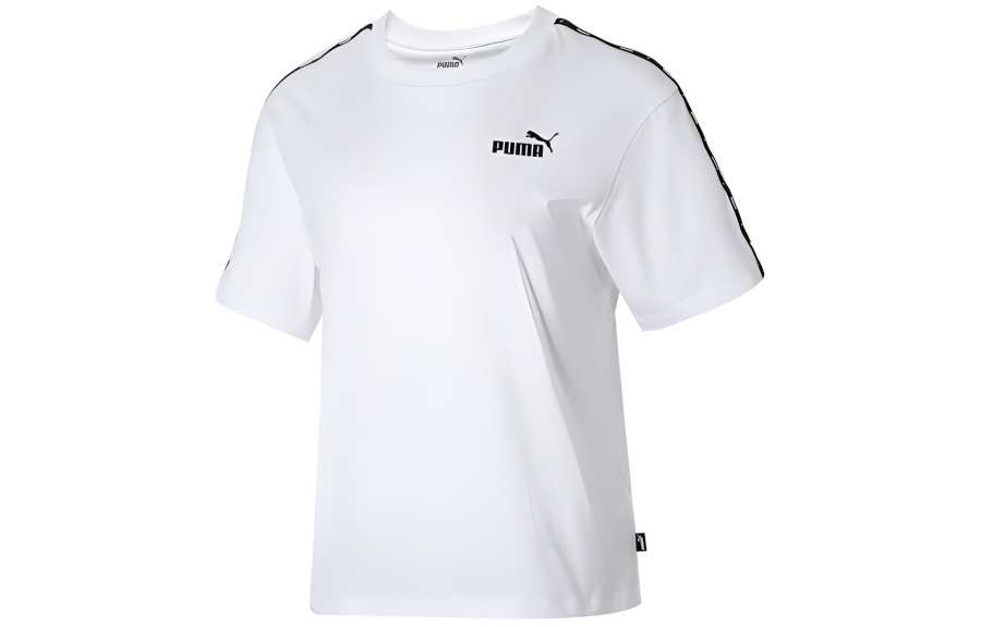 PUMA SS24 Drop Shoulder Sleeve T Shirt Women's White