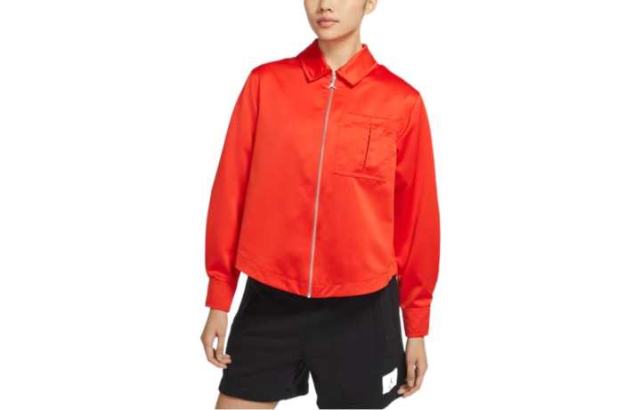 Jordan Jordan Shirts Women's Red Lapel Moderate Shirt