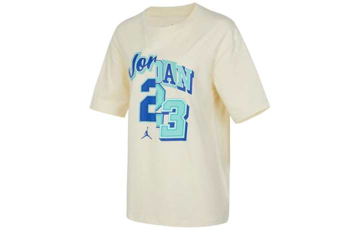 Jordan Jordan Drop Shoulder Sleeve T Shirt Women's Beige