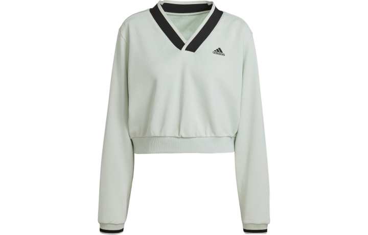Adidas Adidas Sweatshirts Women's Light Green V Neck Moderate Regular