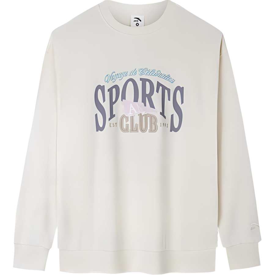 Anta Life Collection Sweatshirt Women's Euryale Stone White