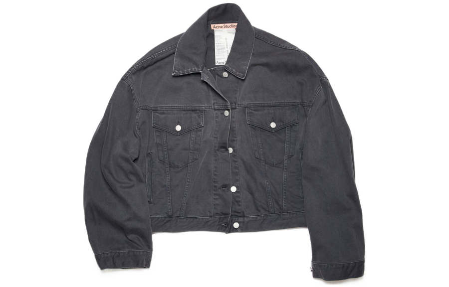 Acne Studios Acne Studios Loose Fit Denim Jacket 'Dark Grey'