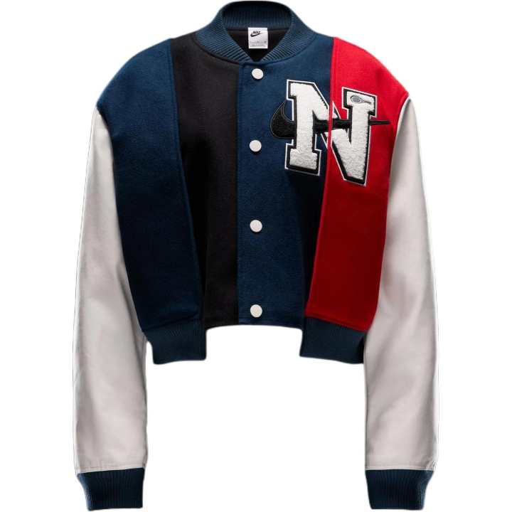 Nike Nike X Yoon Women's Oversized Varsity Jacket Black/Armory Navy/Phantom/White