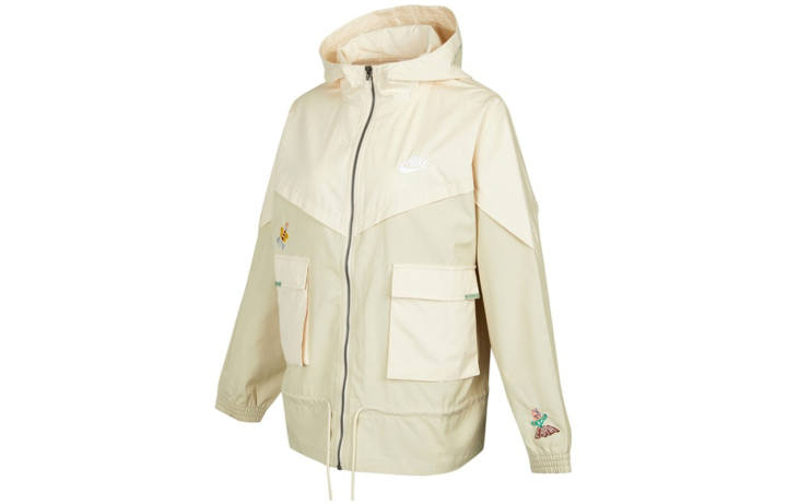 Nike Nike Jackets Women's Ecru Hooded Moderate Other