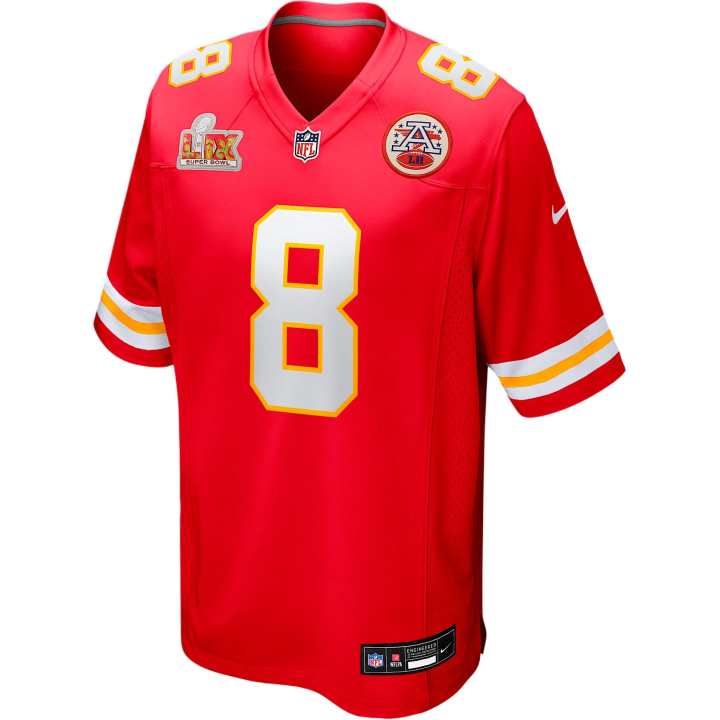 Nike Nike NFL SS25 DeAndre Hopkins Kansas City Chiefs Super Bowl LIX Game Rugby Jersey Men's Red