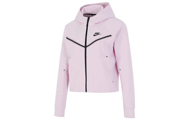 Nike Nike Sportswear Kids' Tech Fleece Full Zip Hoodie Pink Foam/Heather/Black