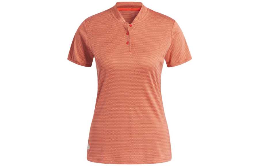 Adidas Adidas Essential Polo Shirts Women's Orange Polo Collar Moderate Straight Fit