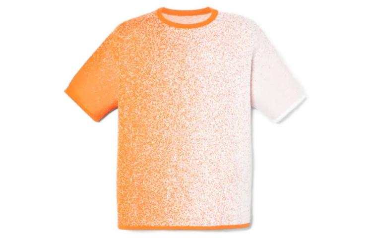 Timberland T Shirts Women's Orange Crew Neck Moderate Straight Fit