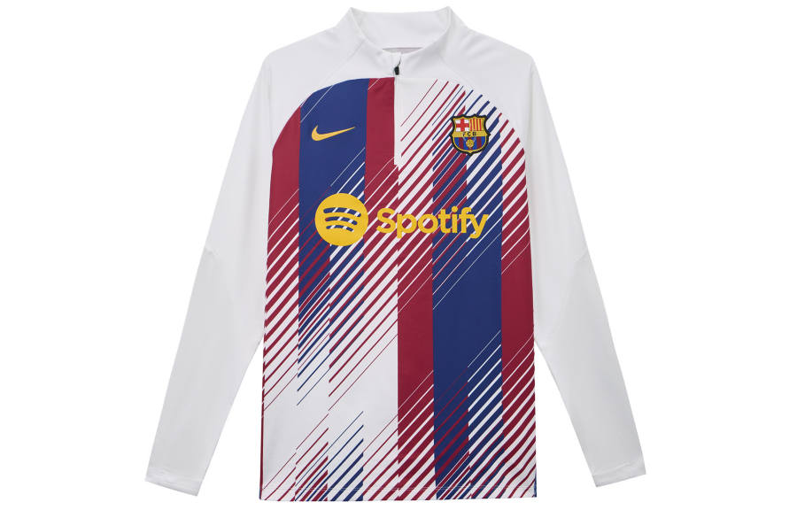 Nike Nike x FC Barcelona Collaboration Barcelona FCB M NK DF STRK DRIL TP K GX HA PM Soccer Jersey Men's White