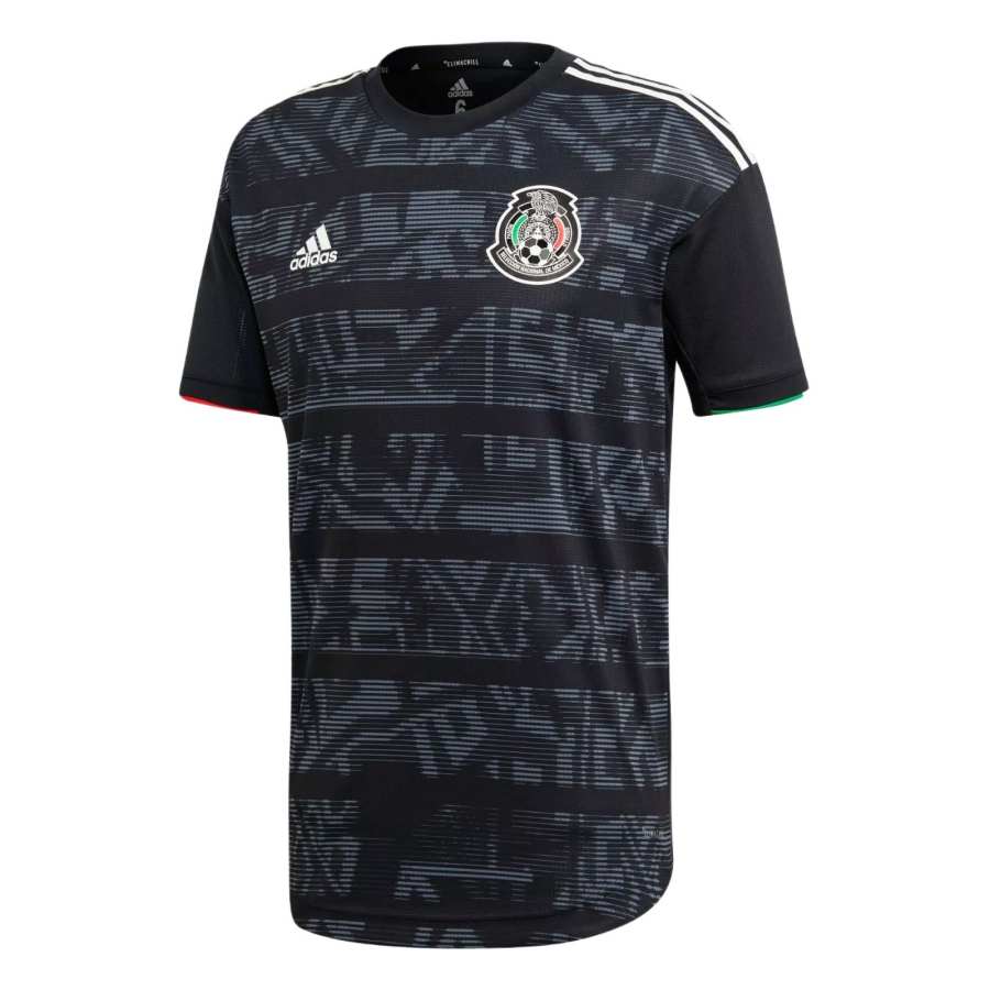 Adidas Adidas Mexico National Team Soccer Jersey Unisex Black Gray