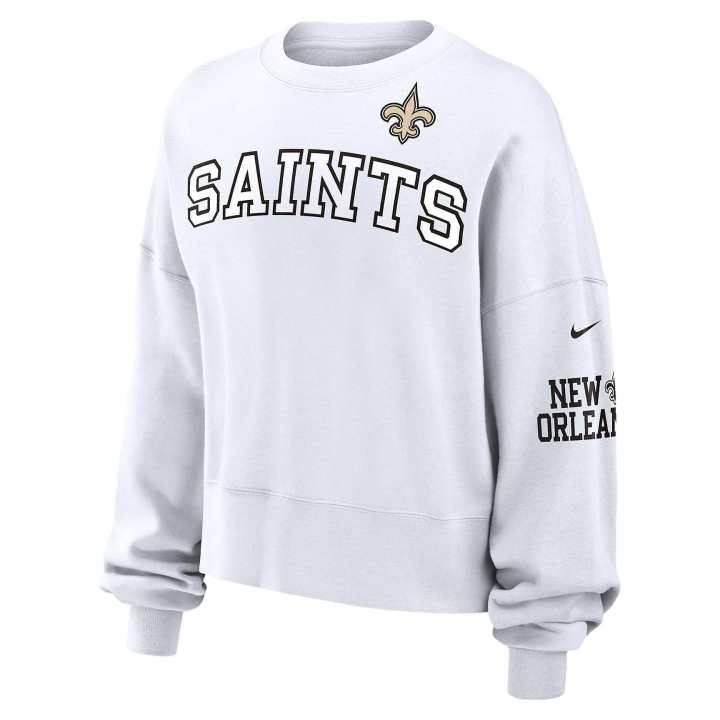 Nike Nike FW/AW24 New Orleans Saints Women's Nike NFL Pullover Crew Sweatshirt Women's White