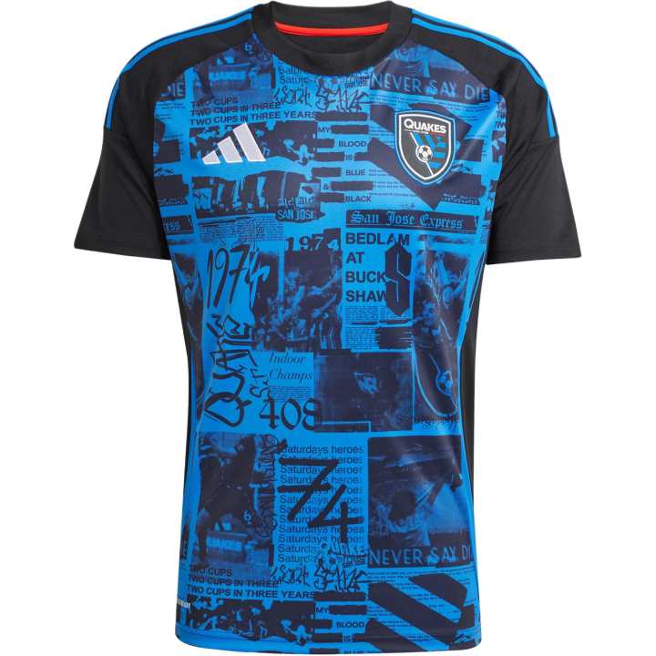 Adidas Adidas Free Shipping With AdiClub San Jose Earthquakes 25/26 Home Jersey