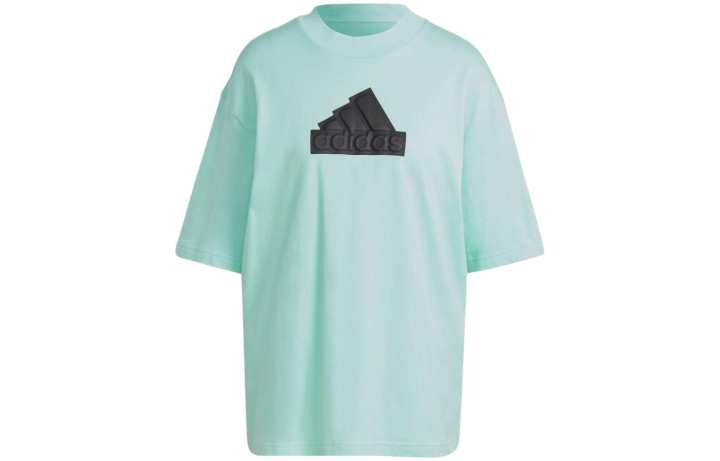 Adidas Adidas T Shirts Women's Green Crew Neck Moderate Straight Fit