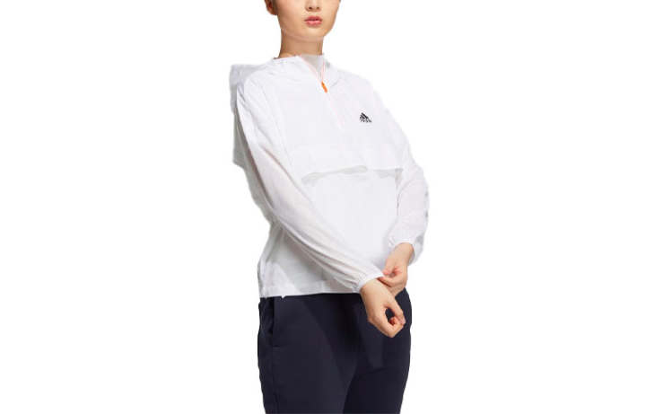 Adidas Adidas Jackets Women's White Hooded Moderate Other
