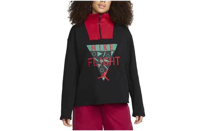 Jordan Jordan Women's Nina Chanel Pullover 1/4 Zip Black