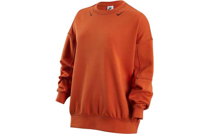 Nike Nike Sweatshirts Women's Orange Crew Neck Moderate Regular