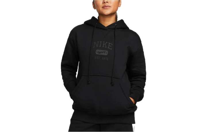Nike Nike Sweatshirts Women's Black Hooded Moderate Regular