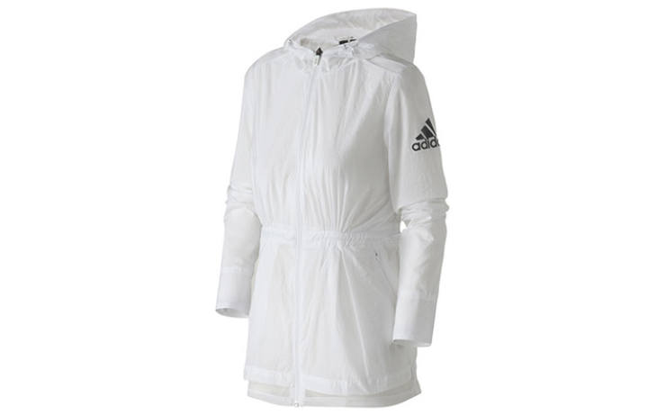 Adidas Adidas Jackets Women's White Hooded Moderate Other