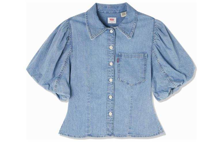 Levis Levis Shirts Women's Blue Lapel Moderate Other