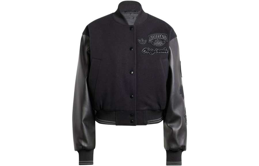 adidas originals Women's Oversized Collegiate Jacket Black