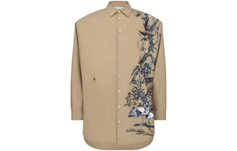 DIOR Quarterly New Products Shirts Women's Beige Lapel Moderate Other