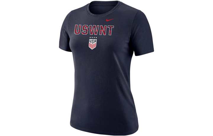 Nike Nike T Shirts Women's Black Crew Neck Moderate Straight Fit