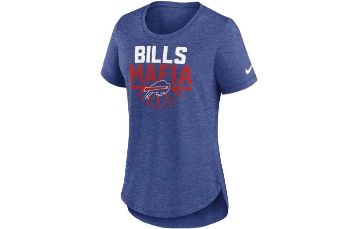 Nike Nike T Shirts Women's Blue Crew Neck Moderate Straight Fit