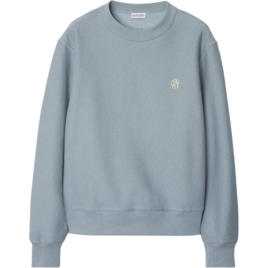 Burberry logo-embroidered cotton sweatshirt